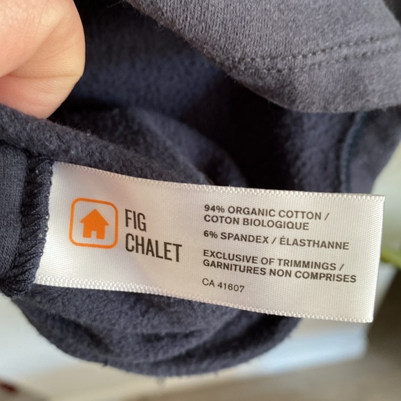 FIG CHALET Vancouver sweater navy blue size medium - Picture 4 of 9